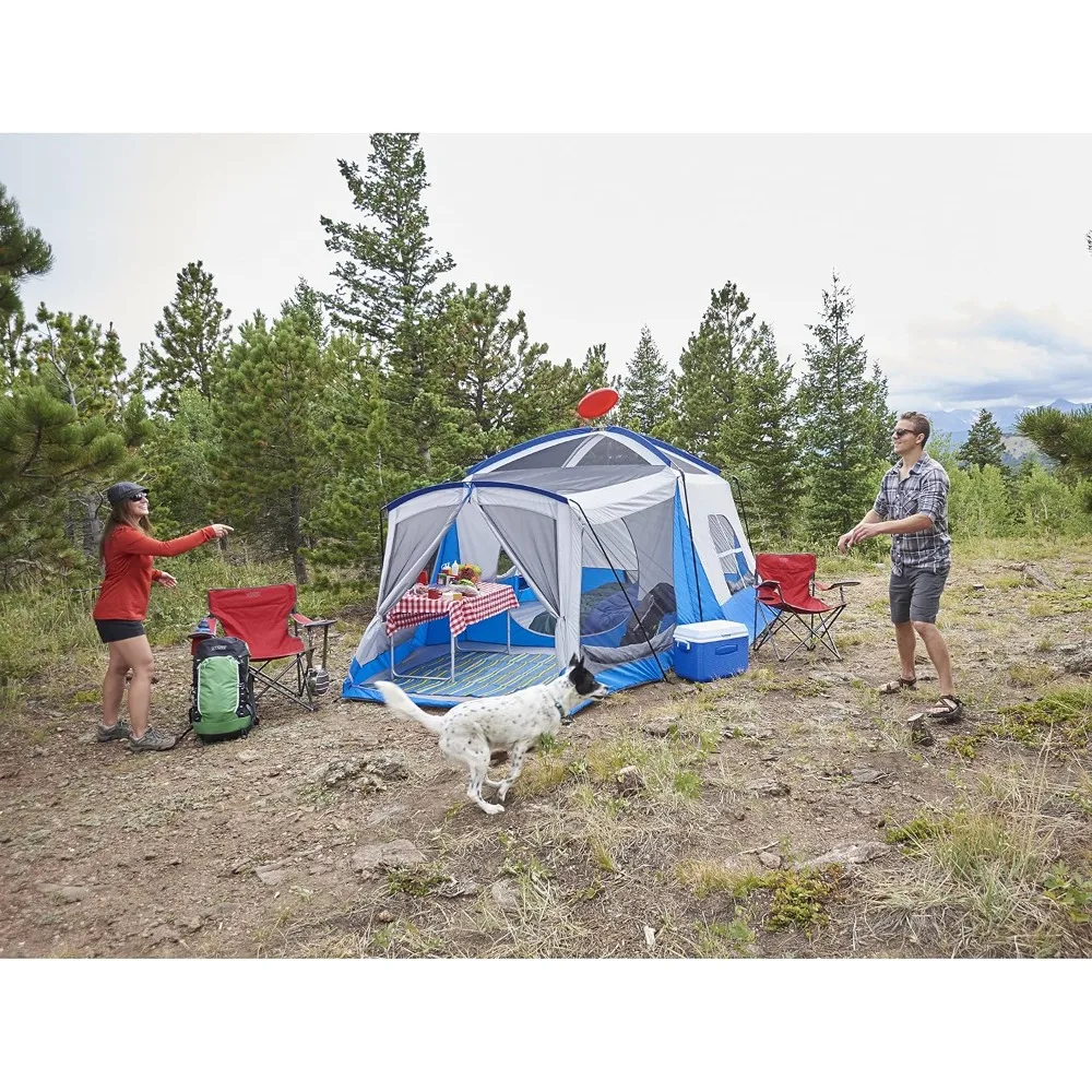Klondike 8 Person Water Resistant Tent with Convertible Screen Room for Family Camping
Klondike 8 Person Water Resistant Tent with Convertible Screen Room for Family Camping
