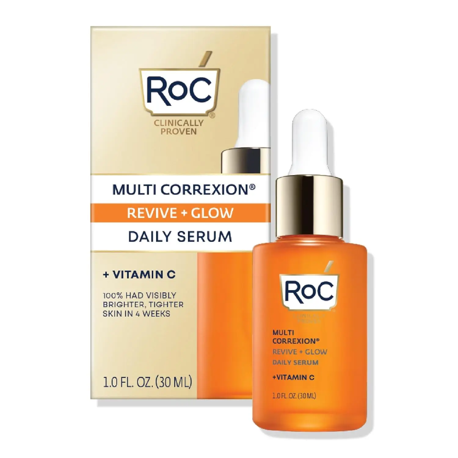 Patent-Pending Formula Vitamin C Facial Serum Infused With Hyaluronic Acid & Retinol, Daily Facial Care To Make Skin Appear Brighter & Smoother In Look
Patent-Pending Formula Vitamin C Facial Serum Infused With Hyaluronic Acid & Retinol, Daily Facial Care To Make Skin Appear Brighter & Smoother In Look