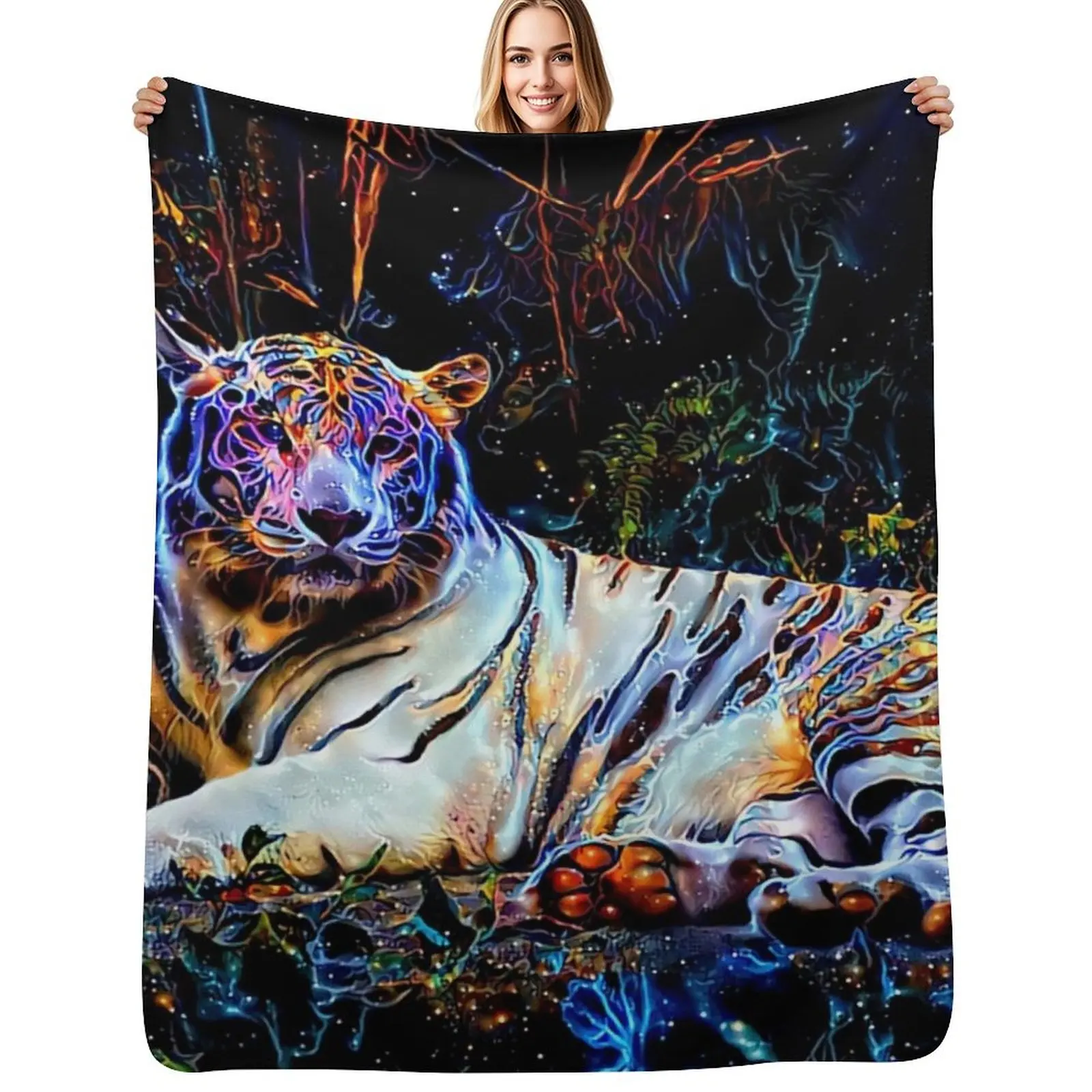 Dreams of a Celestial Tiger Throw Blanket Travel Size Cozy Blanket for Plane Train
Dreams of a Celestial Tiger Throw Blanket Travel Size Cozy Blanket for Plane Train