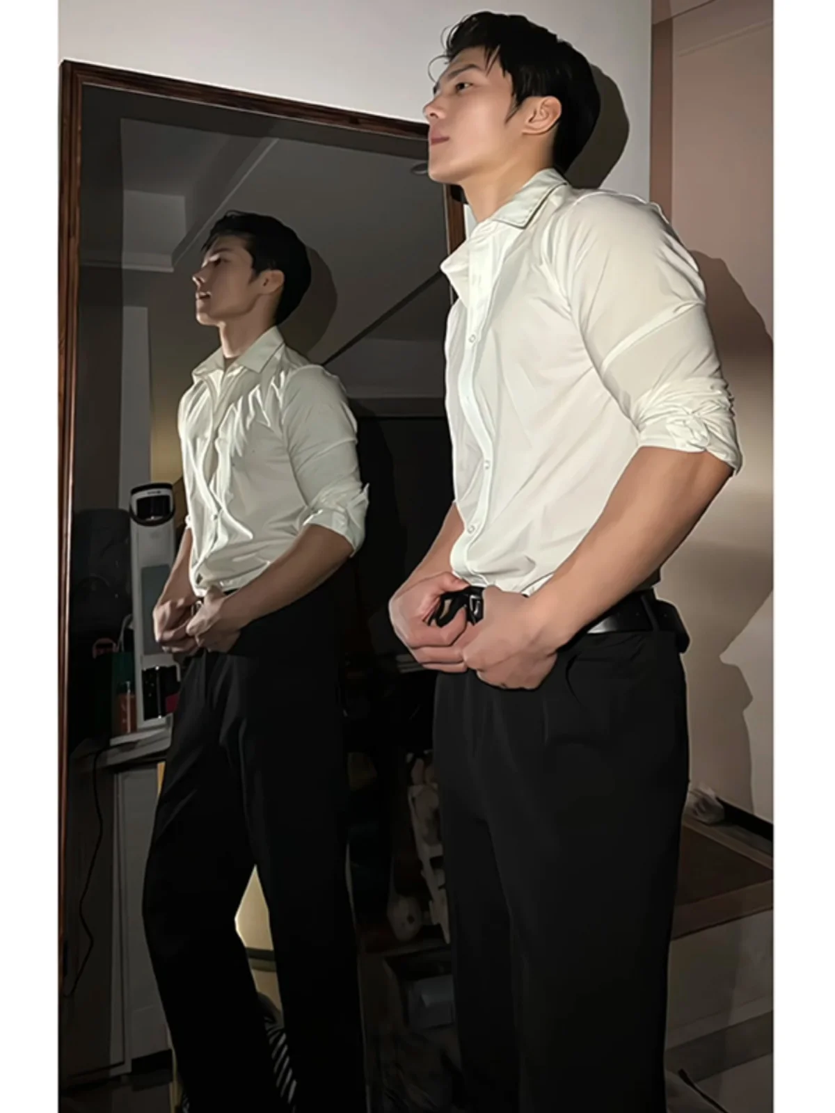 White Long Sleeve Shirt Men's Cleanfit Suit Inner Wear Base Shirt British Style Muscular Display Shirt Standard Fit Iron Free
White Long Sleeve Shirt Men's Cleanfit Suit Inner Wear Base Shirt British Style Muscular Display Shirt Standard Fit Iron Free