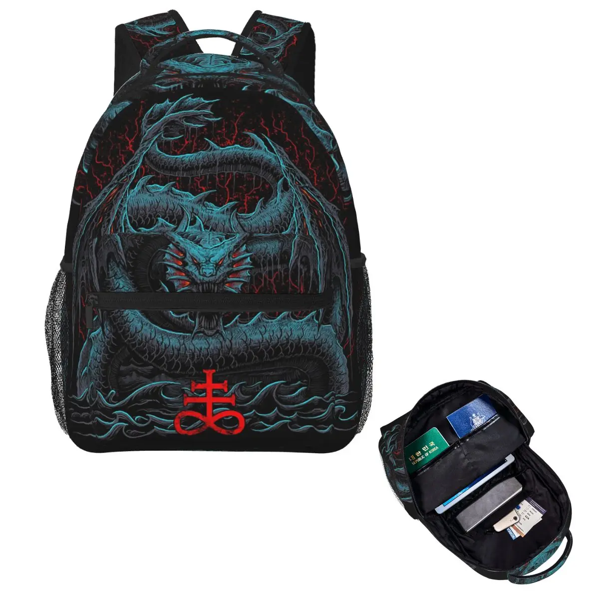 Demonic 666 Sea Demon Leviathan Student Backpack School Bag Hiking Travel Daypack for Boys Girls Fashion Bookbag Shoulder Bags
Demonic 666 Sea Demon Leviathan Student Backpack School Bag Hiking Travel Daypack for Boys Girls Fashion Bookbag Shoulder Bags