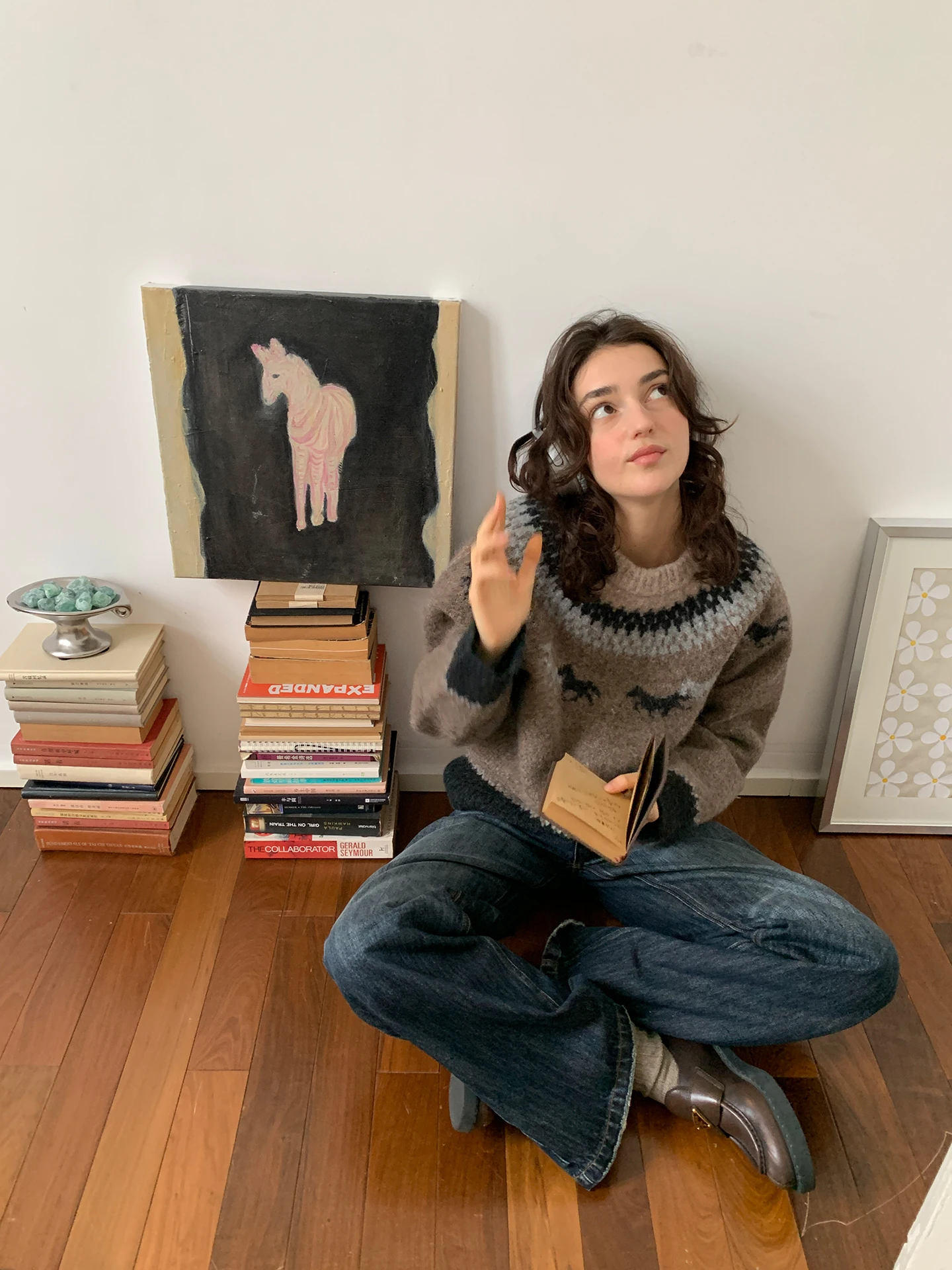 Теплый вязаный свитер из альпаки с узором Fair Isle, винтажная вышивка, женский свободный свитер с длинными рукавами и круглым вырезом
Теплый вязаный свитер из альпаки с узором Fair Isle, винтажная вышивка, женский свободный свитер с длинными рукавами и круглым вырезом