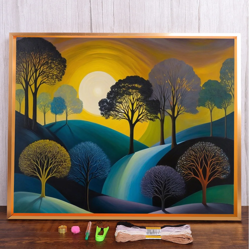 Scenery Fantasy Tree Printed Fabric Cross Stitch Set Embroidery Handicraft Craft Handiwork Painting Floss Wholesale Home Decor
Scenery Fantasy Tree Printed Fabric Cross Stitch Set Embroidery Handicraft Craft Handiwork Painting Floss Wholesale Home Decor