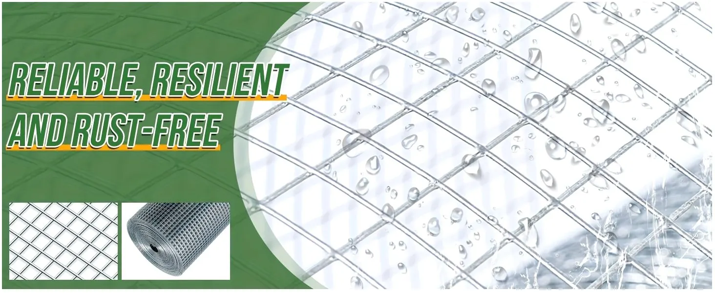 23-Gauge 1/4-Inch Galvanized Welded Wire Mesh Roll – Double-Layer Heavy-Duty Hardware Cloth for Chicken Coops, Garden Enclosures, Rabbit Hutches & Small Animal Fencing
23-Gauge 1/4-Inch Galvanized Welded Wire Mesh Roll – Double-Layer Heavy-Duty Hardware Cloth for Chicken Coops, Garden Enclosures, Rabbit Hutches & Small Animal Fencing