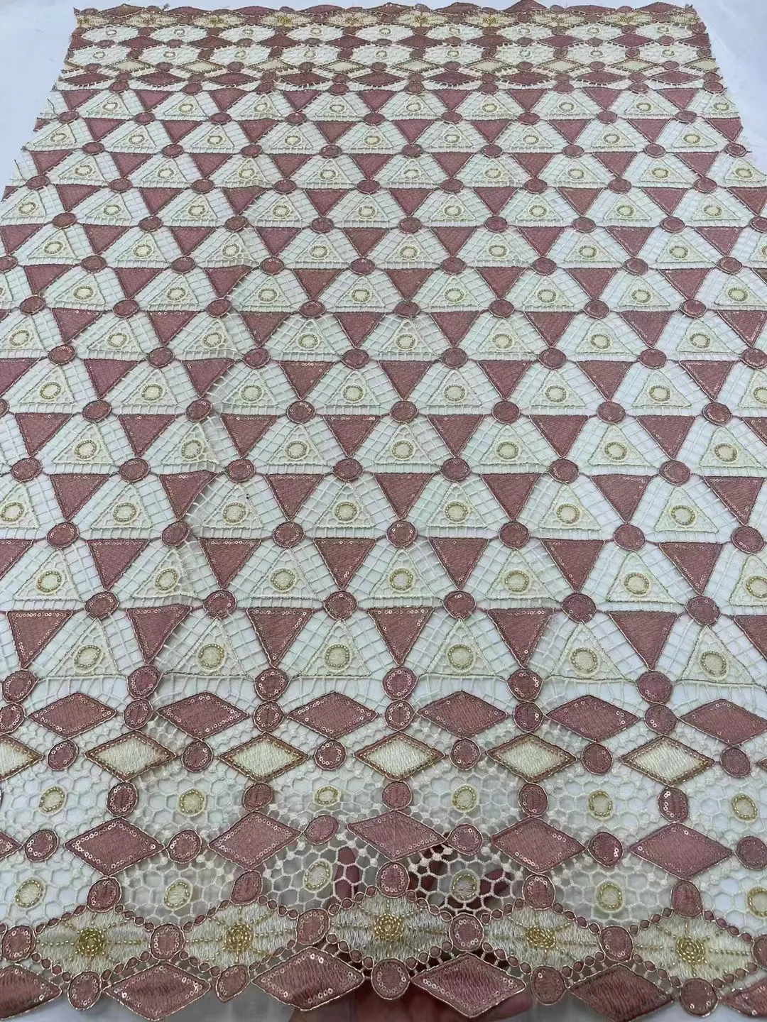 African Lace Fabric 2024 High Quality Lace French Lace With Sequins Nigerian Guipure Cord Lace Fabrics For Wedding Dress Sewing
African Lace Fabric 2024 High Quality Lace French Lace With Sequins Nigerian Guipure Cord Lace Fabrics For Wedding Dress Sewing