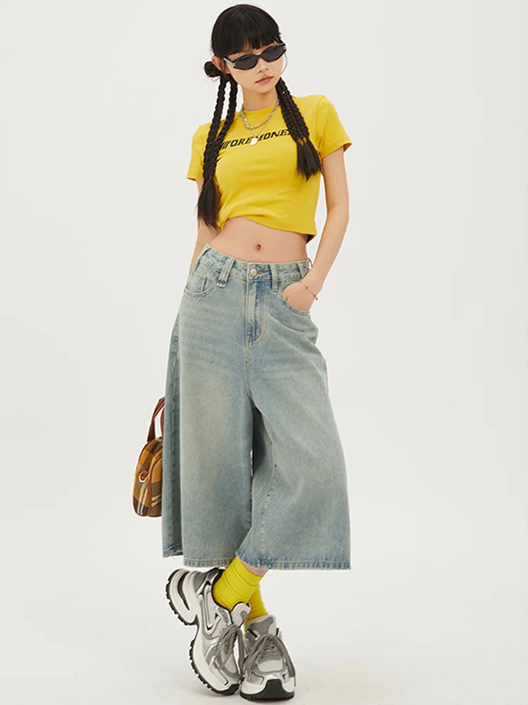 Relaxed Fit Denim Shorts for Women Casual Summer Bermuda Jeans Light Blue Loose High Waisted Wide Leg Pants Black
Relaxed Fit Denim Shorts for Women Casual Summer Bermuda Jeans Light Blue Loose High Waisted Wide Leg Pants Black