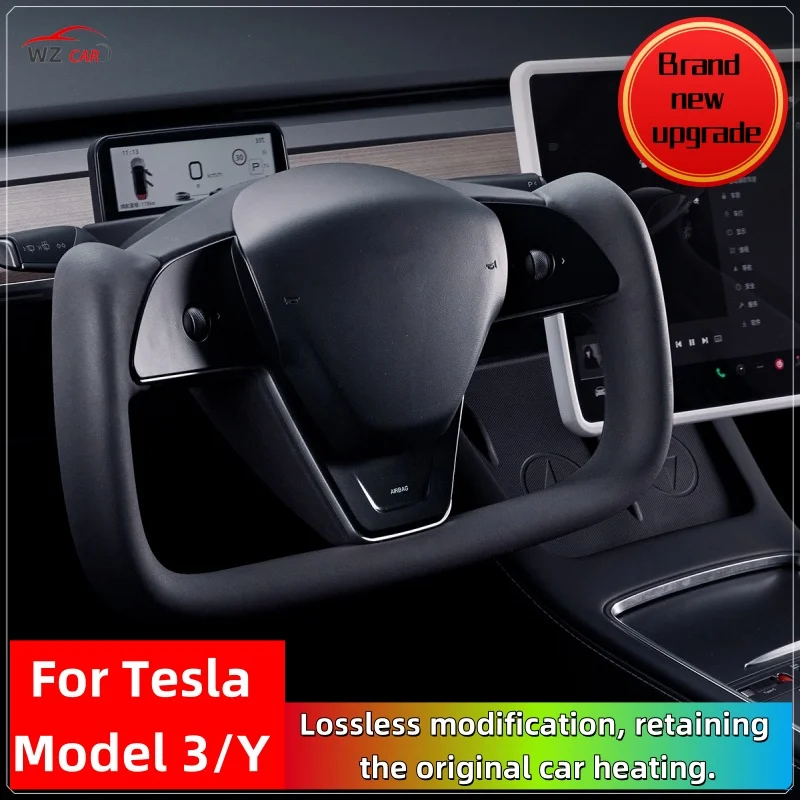 New Upgrade Steering Wheel With Heating Personalized For Tesla Model 3/Model Y Car tuning accessories
New Upgrade Steering Wheel With Heating Personalized For Tesla Model 3/Model Y Car tuning accessories