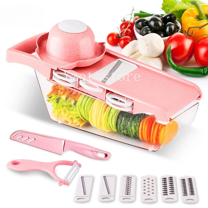 Baililai Multifunctional Vegetable Cutter Potato Cutter Planner Silk Wiper Cutting Cucumber Shredded Slices Mingwei
Baililai Multifunctional Vegetable Cutter Potato Cutter Planner Silk Wiper Cutting Cucumber Shredded Slices Mingwei