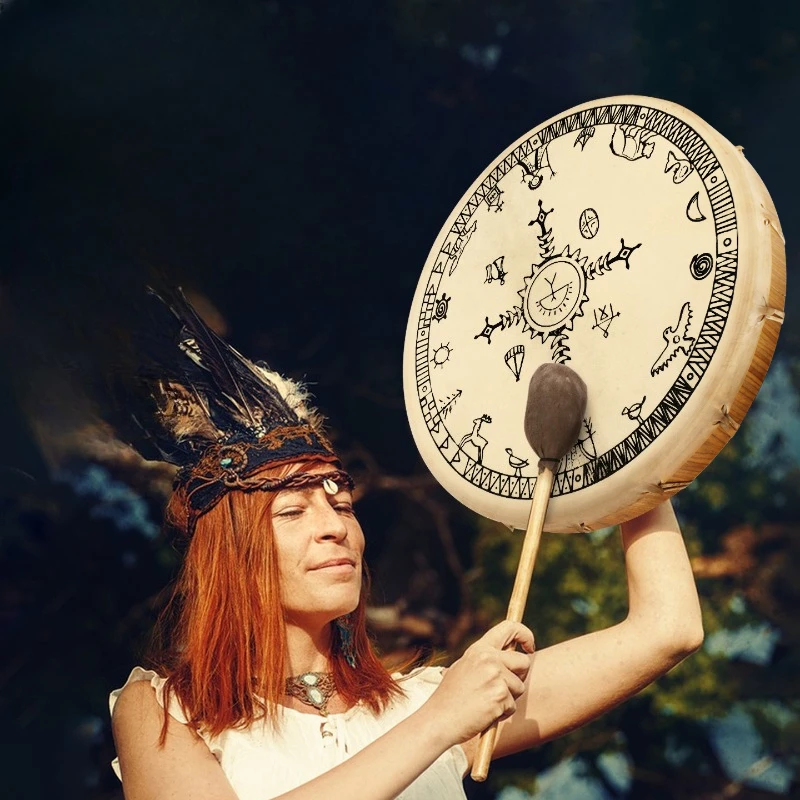 Goatskin Shaman Drum Sound Healing Meditation Shaman Drum Yoga Mindfulness Drums Professional Percussion Musical Instruments
Goatskin Shaman Drum Sound Healing Meditation Shaman Drum Yoga Mindfulness Drums Professional Percussion Musical Instruments
