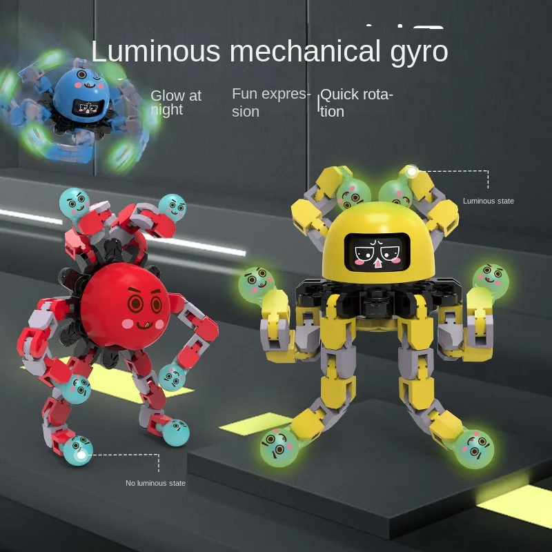 Luminous Mechanical Gyroscope Transformable Fidget Spinners Fingertip Decompression Toy
Luminous Mechanical Gyroscope Transformable Fidget Spinners Fingertip Decompression Toy