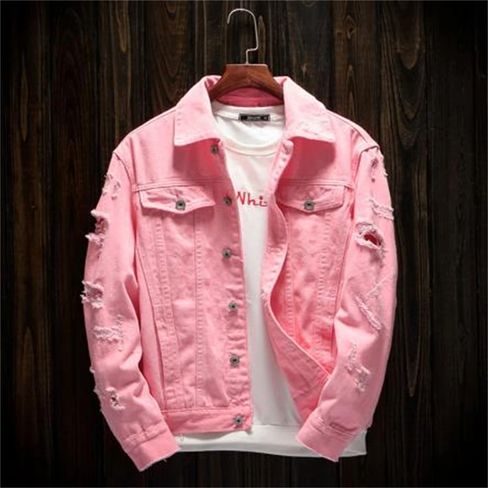 2024 Newly Autumn Denim Outerwear Fashion Tops Mens Jacket Slim Fit Punk Style Hip Hop Denim Coat Couple Streetwear Hole Jackets
2024 Newly Autumn Denim Outerwear Fashion Tops Mens Jacket Slim Fit Punk Style Hip Hop Denim Coat Couple Streetwear Hole Jackets