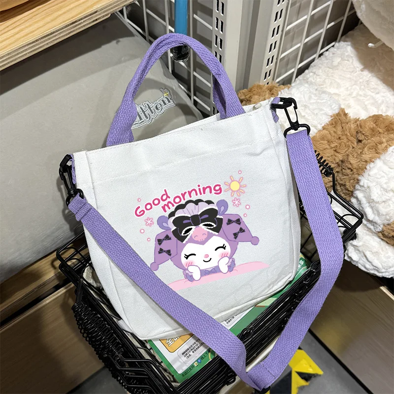 Sanrio Kuromi Print Canvas Shoulder Bag Large Capacity Adult Messenger Pack Outdoor Portable Detachable Shoulder Strap Handbag
Sanrio Kuromi Print Canvas Shoulder Bag Large Capacity Adult Messenger Pack Outdoor Portable Detachable Shoulder Strap Handbag