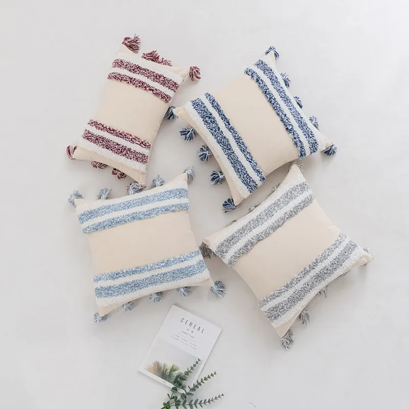 Boho Style Tufted Throw Pillow Case 30X50cm 45X45cm Tassel Cotton Square Cushion Cover For Living Room Sofa Chair Decoration
Boho Style Tufted Throw Pillow Case 30X50cm 45X45cm Tassel Cotton Square Cushion Cover For Living Room Sofa Chair Decoration