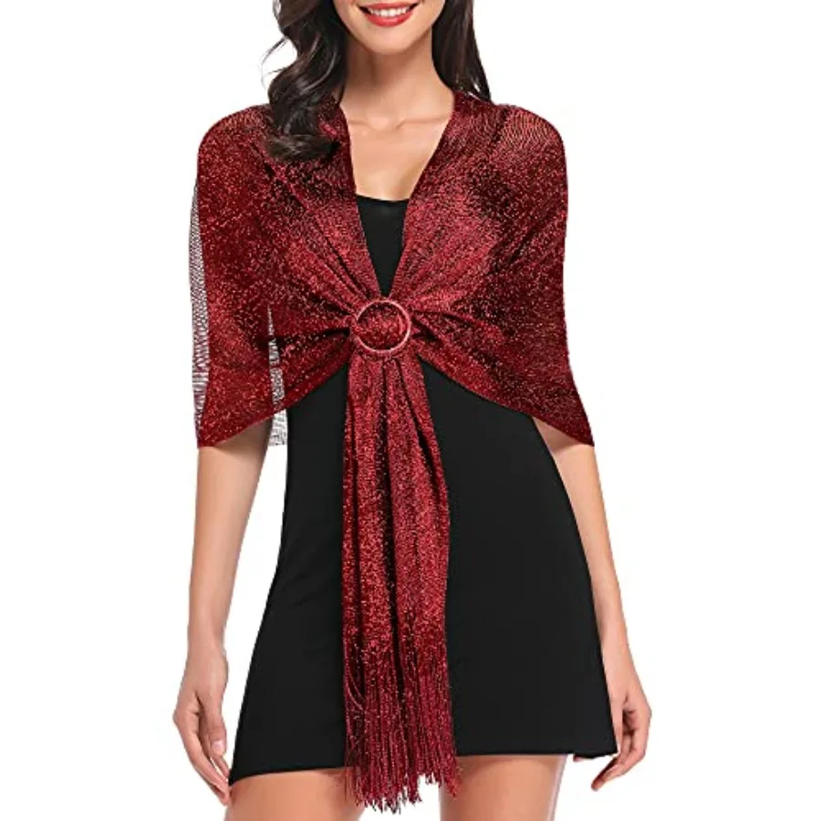 vimate Sparkling Metallic Shawls and Wraps for Evening Party/Wedding/Formal Dresses With Free Buckle
vimate Sparkling Metallic Shawls and Wraps for Evening Party/Wedding/Formal Dresses With Free Buckle