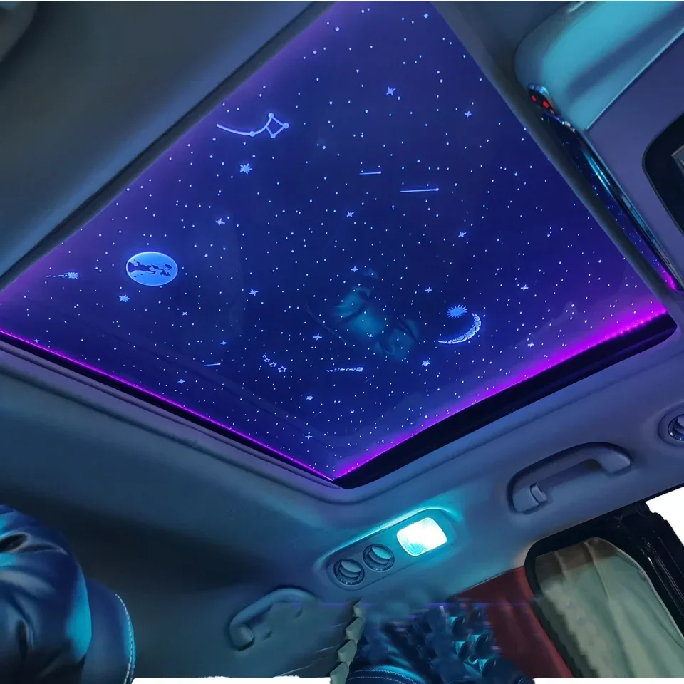 Новая автоматическая светящаяся лампа звездного света для излучателя света на крыше автомобиля, люка на крыше с атмосферным освещением, логотипом
Новая автоматическая светящаяся лампа звездного света для излучателя света на крыше автомобиля, люка на крыше с атмосферным освещением, логотипом