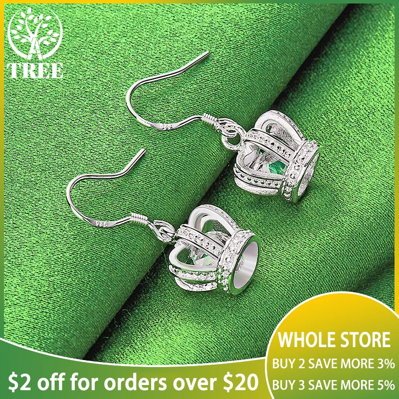 Europe Gorgeous Charm Nice Jewelry 925 Sterling Silver Zircon Crown Drop Earrings For Women Birthday Wedding Party Pretty Gift
Europe Gorgeous Charm Nice Jewelry 925 Sterling Silver Zircon Crown Drop Earrings For Women Birthday Wedding Party Pretty Gift