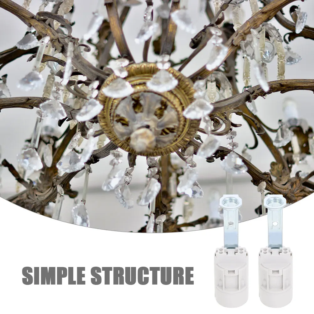 6Pcs E14 Light Socket Metal Plastic Lamp Holder Replacement Parts Durable for Home Commercial Light Socket Lamp Replacement
6Pcs E14 Light Socket Metal Plastic Lamp Holder Replacement Parts Durable for Home Commercial Light Socket Lamp Replacement