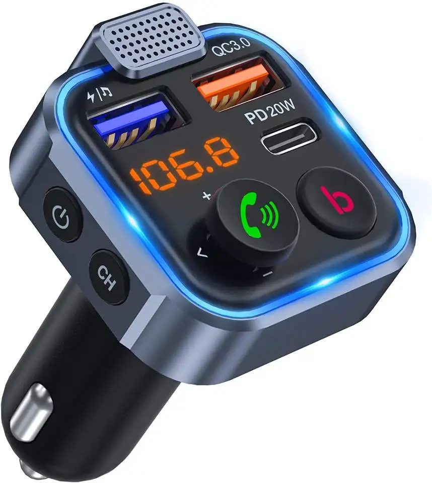 P5 Car Bluetooth MP3 Music Player Car FM Transmitter PD20W Fast Charging QC3.0 Mobile Phone Charger
P5 Car Bluetooth MP3 Music Player Car FM Transmitter PD20W Fast Charging QC3.0 Mobile Phone Charger
