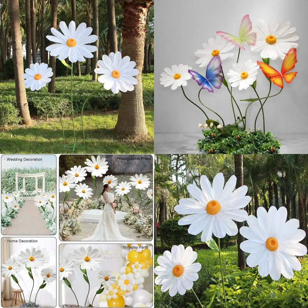 Giant 5.9 Ft White Artificial Daisy Flowers for Party, Home, Office, and Special Events
Giant 5.9 Ft White Artificial Daisy Flowers for Party, Home, Office, and Special Events