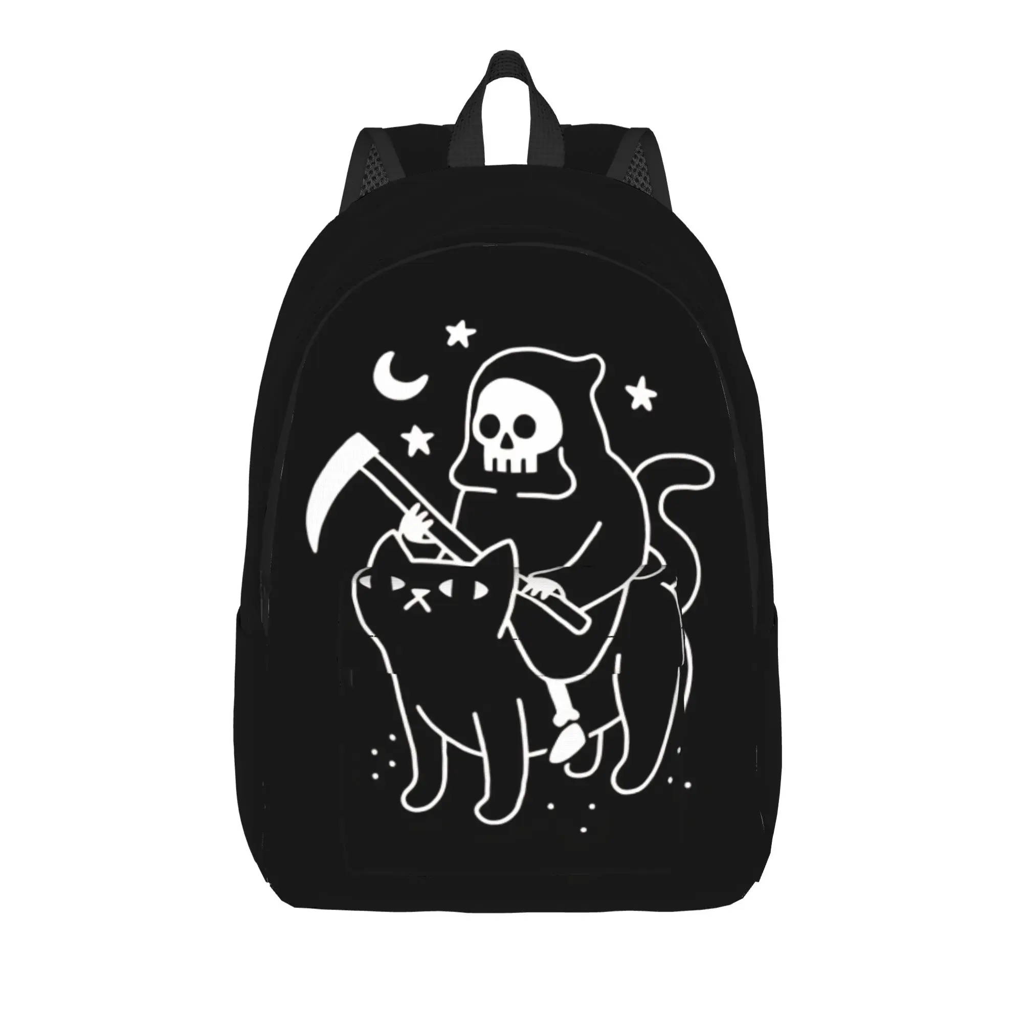 Back to school season Death Rides A Black Cat Bookbag Skull Office Workers Good Quality Backpack
Back to school season Death Rides A Black Cat Bookbag Skull Office Workers Good Quality Backpack