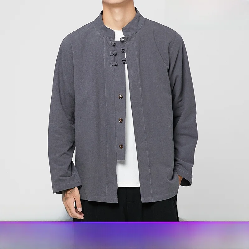Casual Linen Cotton Jaet Men's Spring Autumn New Chinese Sle Top Men's Tang Costume Thin Long Sve Stand Collar C...
Casual Linen Cotton Jaet Men's Spring Autumn New Chinese Sle Top Men's Tang Costume Thin Long Sve Stand Collar C...
