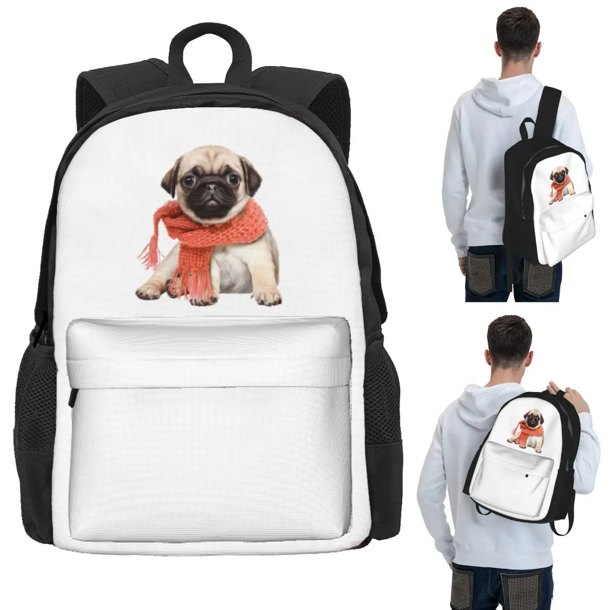 Winter Funny Fawn Pug Funny Dog Lover Student Backpack School Bag Hiking Travel Daypack for Men Women Bookbag Shoulder Bags
Winter Funny Fawn Pug Funny Dog Lover Student Backpack School Bag Hiking Travel Daypack for Men Women Bookbag Shoulder Bags