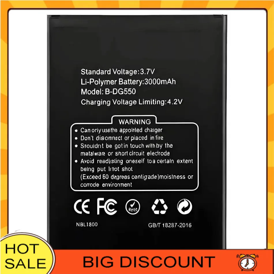 3000Mah Stable B-DG550 Environmentally Friendly Mobile Phone Battery For Doogee DG550 550
3000Mah Stable B-DG550 Environmentally Friendly Mobile Phone Battery For Doogee DG550 550