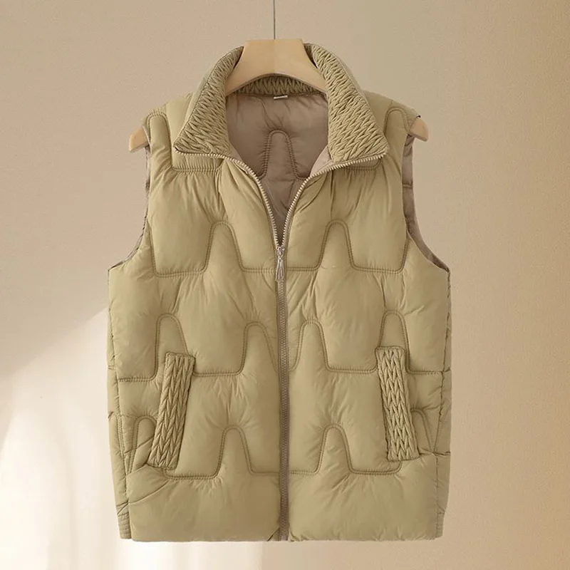 New Women's Down Cotton Vest Jacket 2026 Fashion Comfortable Ladies Waistcoat Coat Be All-match Sleeveles Female Outerwear
New Women's Down Cotton Vest Jacket 2026 Fashion Comfortable Ladies Waistcoat Coat Be All-match Sleeveles Female Outerwear