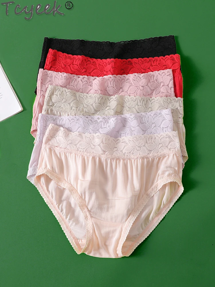 Tcyeek 100% Mulberry Silk Woman Panties Mid Waist Plus Size Briefs Thin Breathable Underpants Woman High Quality Bragas Mujer
Tcyeek 100% Mulberry Silk Woman Panties Mid Waist Plus Size Briefs Thin Breathable Underpants Woman High Quality Bragas Mujer