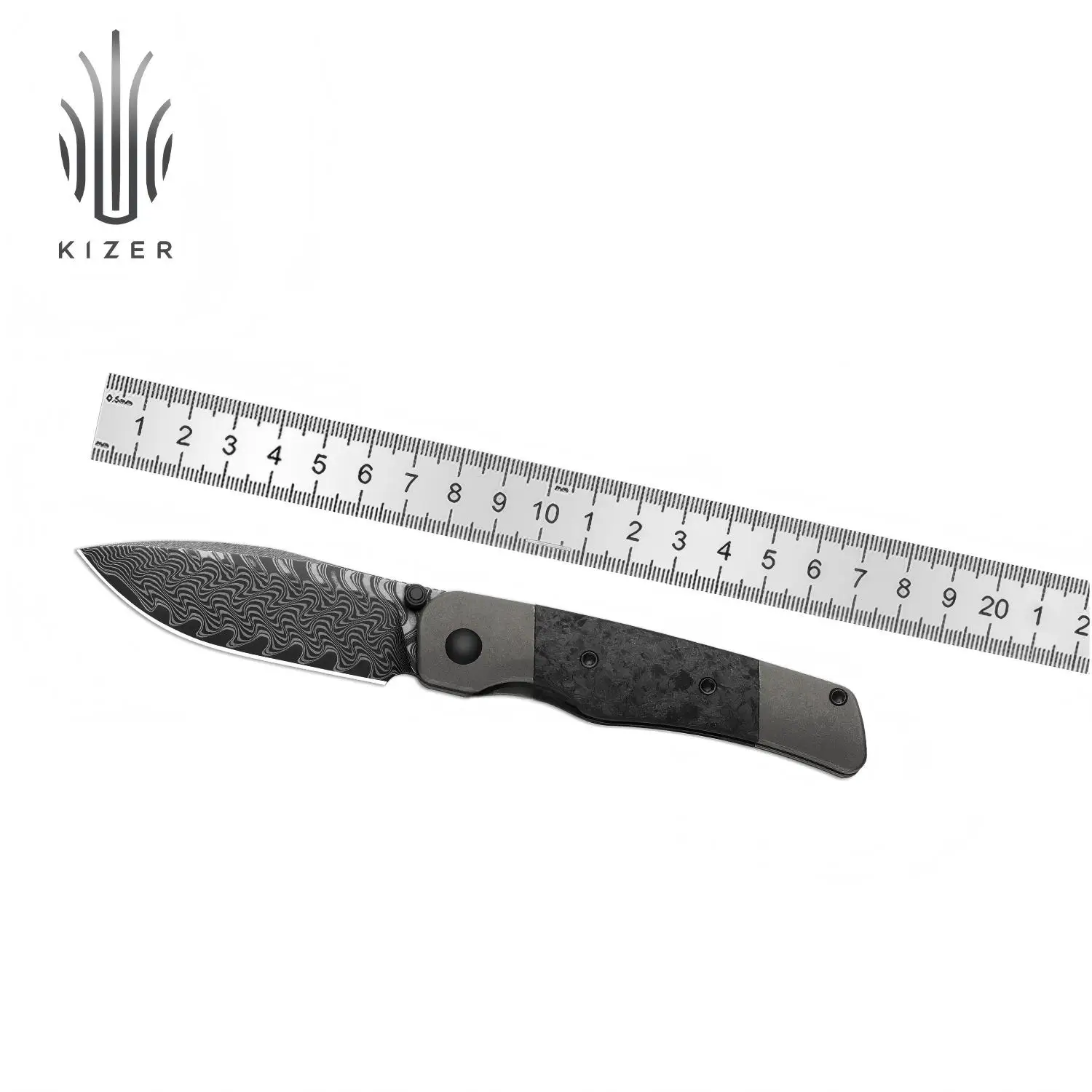 Kizer EDC Folding Coywolf Ki3685A1/Ki3685A2 Damascus / S45VN Blade With Titanium Handle
Kizer EDC Folding Coywolf Ki3685A1/Ki3685A2 Damascus / S45VN Blade With Titanium Handle