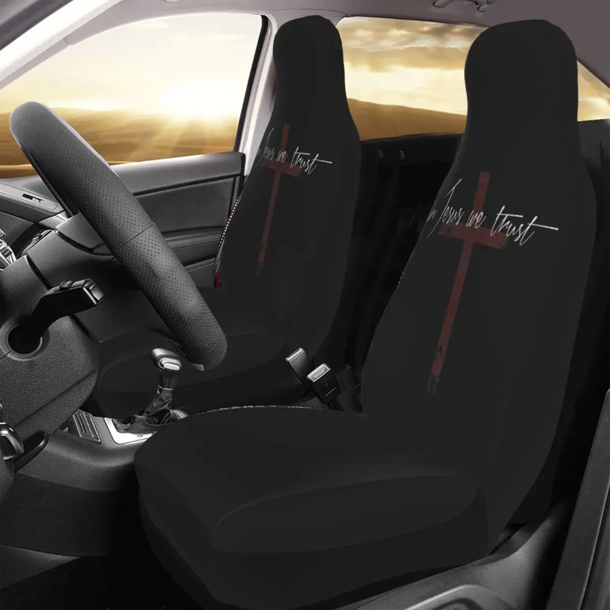 In Jesus We Trust Car Seat Cover Custom Printing Universal Front Protector Accessories Cushion Set
In Jesus We Trust Car Seat Cover Custom Printing Universal Front Protector Accessories Cushion Set