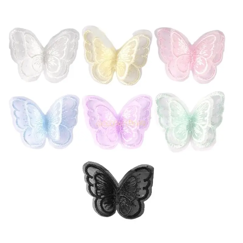 31BF 10Pcs Sew on Organza Patches Double Layer Butterfly Appliques Embroidered Applique for Sewing Craft Hair Accessories
31BF 10Pcs Sew on Organza Patches Double Layer Butterfly Appliques Embroidered Applique for Sewing Craft Hair Accessories