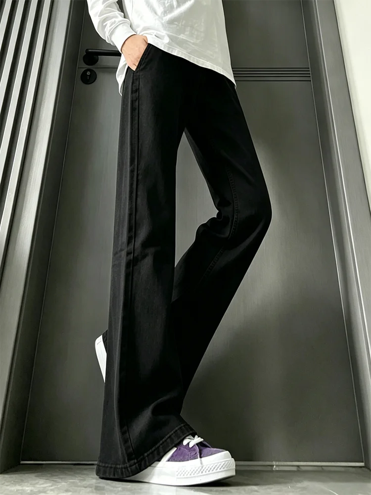Slim Fit Black Leaf Blade Jeans Men's Summer Straight Leg Bell Bottoms American High Street Vibe Wear Resistant Non Shrinkage
Slim Fit Black Leaf Blade Jeans Men's Summer Straight Leg Bell Bottoms American High Street Vibe Wear Resistant Non Shrinkage