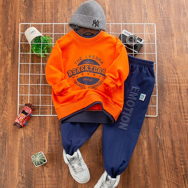 2 Color Spring Autumn Boys Clothing Set Letter Print Long Sleeve Sweatshirt+Pants 2Pcs Suit For 4-12 Years Kids Sports Outfit
2 Color Spring Autumn Boys Clothing Set Letter Print Long Sleeve Sweatshirt+Pants 2Pcs Suit For 4-12 Years Kids Sports Outfit