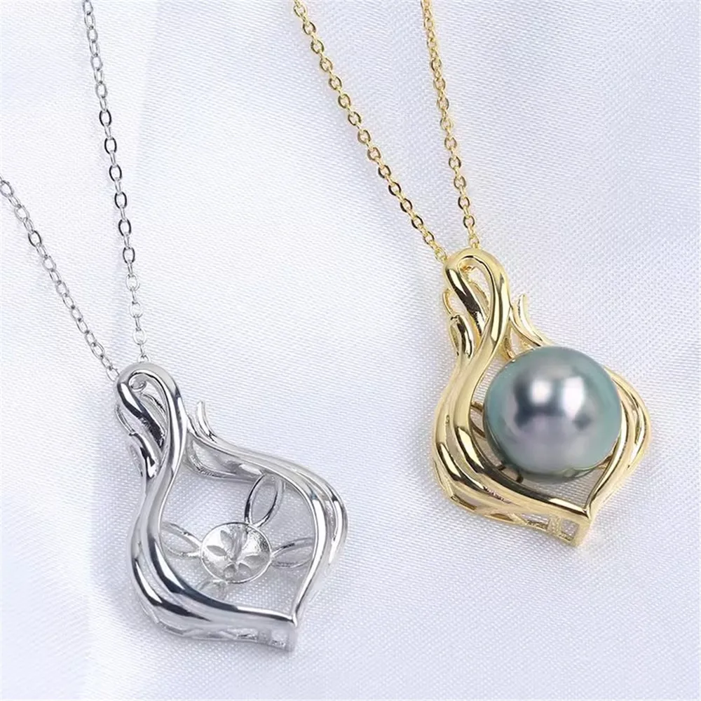 S925 Sterling Silver Pearl Pendant Setting, DIY Empty Bezel Cup Jewelry Supplies for Craft Making, Hollow Prong Pendant Findings
S925 Sterling Silver Pearl Pendant Setting, DIY Empty Bezel Cup Jewelry Supplies for Craft Making, Hollow Prong Pendant Findings