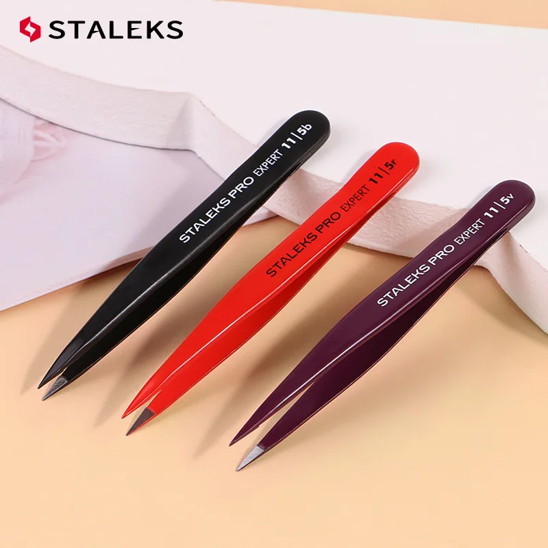 STALEKS Eyebrow Tweezers Professional Stainless Steel Beard Clips Hair Removal Tweezer Eyelash Extension Makeup Tools TE-11-5
STALEKS Eyebrow Tweezers Professional Stainless Steel Beard Clips Hair Removal Tweezer Eyelash Extension Makeup Tools TE-11-5