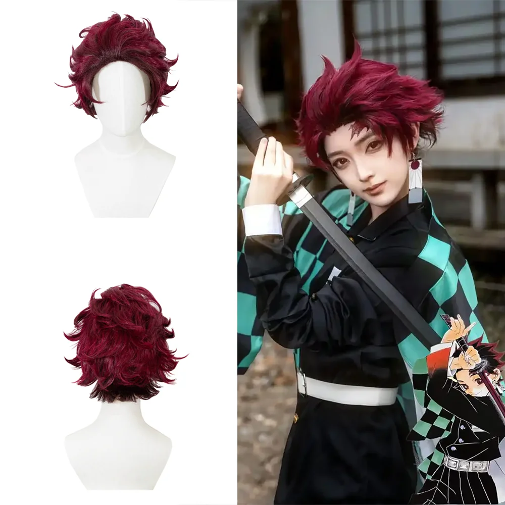 Anime Tanjiro Kamado Himejima Gyomei Cosplay Synthetic Short Hair Suitable for Men's Halloween Daily Party Heat-Resistant Wig
Anime Tanjiro Kamado Himejima Gyomei Cosplay Synthetic Short Hair Suitable for Men's Halloween Daily Party Heat-Resistant Wig
