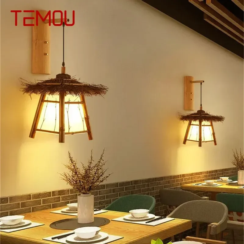 TEMOU Modern Weaving Bamboo Art Wall Lamp LED Creative Living Room Restaurant Bedroom StudyTea Homestay Aisle Retro Wall Light
TEMOU Modern Weaving Bamboo Art Wall Lamp LED Creative Living Room Restaurant Bedroom StudyTea Homestay Aisle Retro Wall Light