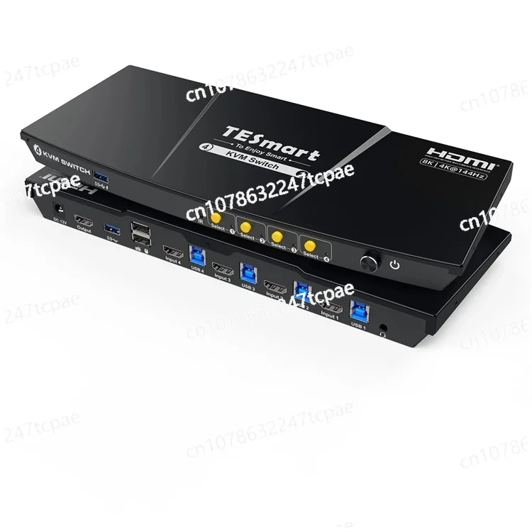 4 Port Video KVM Switcher Units TESmart Gaming KVM Switches 8K 60HZ 2.1 4 PCs 1 for Home Theater Systems
4 Port Video KVM Switcher Units TESmart Gaming KVM Switches 8K 60HZ 2.1 4 PCs 1 for Home Theater Systems