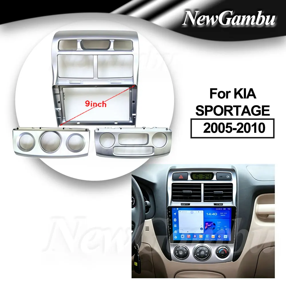 9 Inch Car Radio FIT For KIA SPORTAGE 2005-2010 Frame No Cable ABS PC Plastic Fascia Dashboard Plane Frame
9 Inch Car Radio FIT For KIA SPORTAGE 2005-2010 Frame No Cable ABS PC Plastic Fascia Dashboard Plane Frame