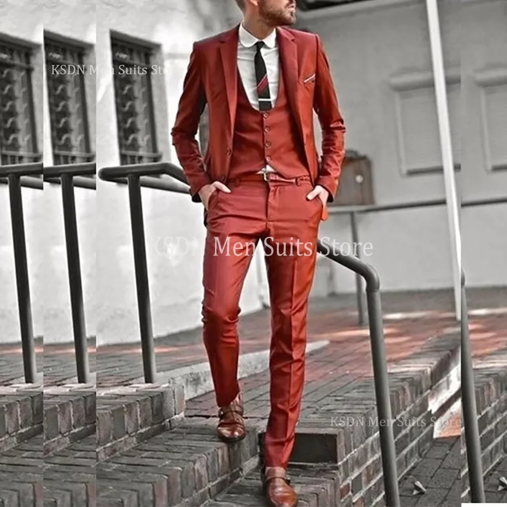 Formal Prom Men's Suits 3 Piece Jacket Pants Vest Blazer High Quality Single Breasted Notch Lapel Outfits Male Clothing Costume
Formal Prom Men's Suits 3 Piece Jacket Pants Vest Blazer High Quality Single Breasted Notch Lapel Outfits Male Clothing Costume