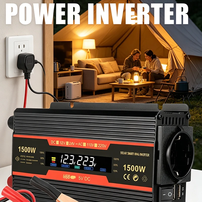High quality EU Socket Power Inverter Dc 12V 24V to AC 220V Sine Wave Inverter 1500W/2000W/2600W Converter Voltage Regulator Kit
High quality EU Socket Power Inverter Dc 12V 24V to AC 220V Sine Wave Inverter 1500W/2000W/2600W Converter Voltage Regulator Kit