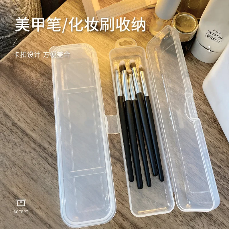 1Pc Transparent Rectangle Nails Brush Storage Box Pen brush Buffer File Nail Art Rhinestones Decorations Equipment Tools Case
1Pc Transparent Rectangle Nails Brush Storage Box Pen brush Buffer File Nail Art Rhinestones Decorations Equipment Tools Case