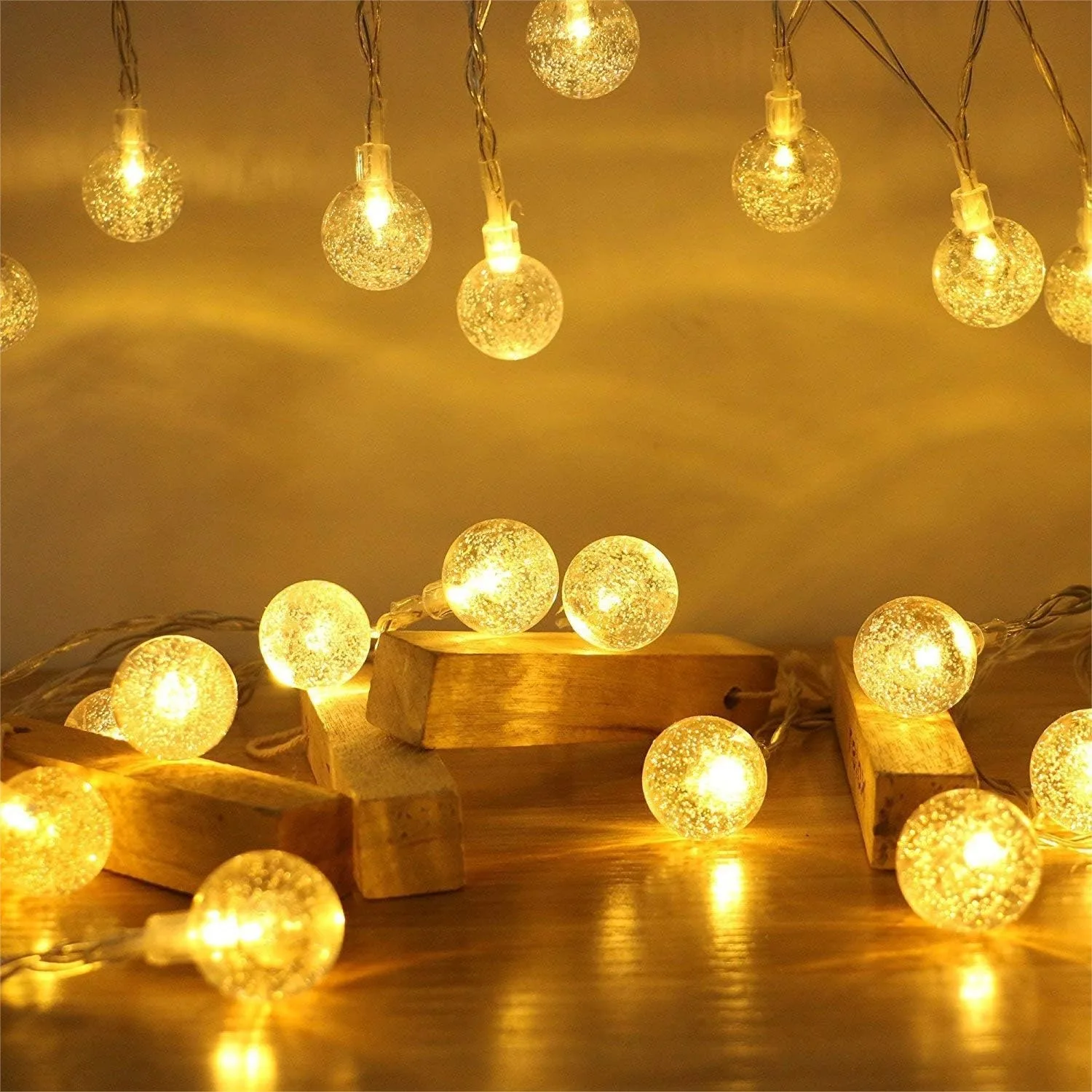 10ft 20 LED Globe String Lights Plug In Warm White For Indoor Outdoor Party Decor
10ft 20 LED Globe String Lights Plug In Warm White For Indoor Outdoor Party Decor