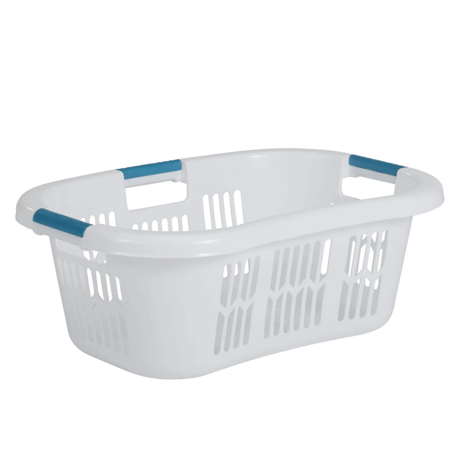 Rubbermaid 2.1 Bushel Large Hip-Hugger Portable Plastic Laundry Basket, White
Rubbermaid 2.1 Bushel Large Hip-Hugger Portable Plastic Laundry Basket, White