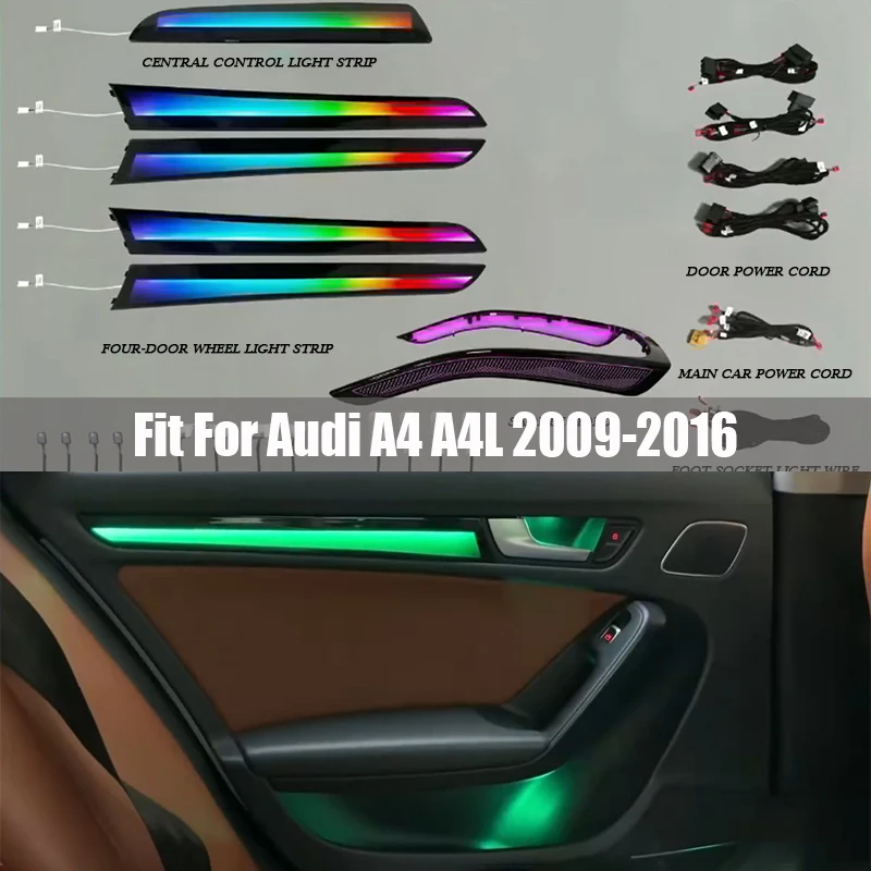 Car Ambient Light Fit for Audi A4L A4 2009 2010 2011- 2016 Replacement Mold Saddle Light Streamer Symphony Magic Atmosphere Lamp
Car Ambient Light Fit for Audi A4L A4 2009 2010 2011- 2016 Replacement Mold Saddle Light Streamer Symphony Magic Atmosphere Lamp