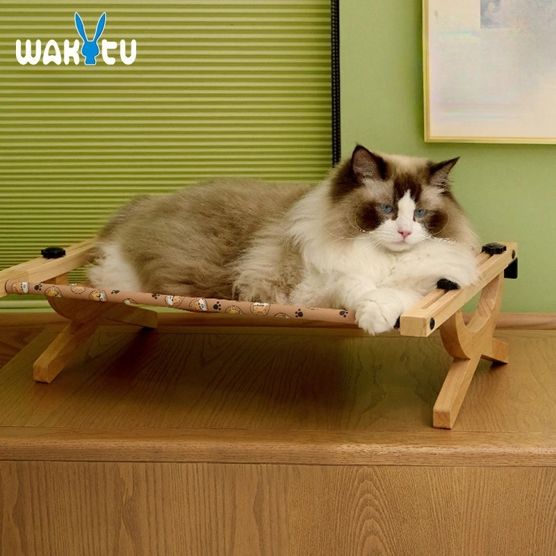 Wakytu Wall-mounted Cat Hanging Bed Hammock Rubber Wood Oxford Cloth Pet Cat Hammock Window Hanging Solid Wood Cat Bed
Wakytu Wall-mounted Cat Hanging Bed Hammock Rubber Wood Oxford Cloth Pet Cat Hammock Window Hanging Solid Wood Cat Bed