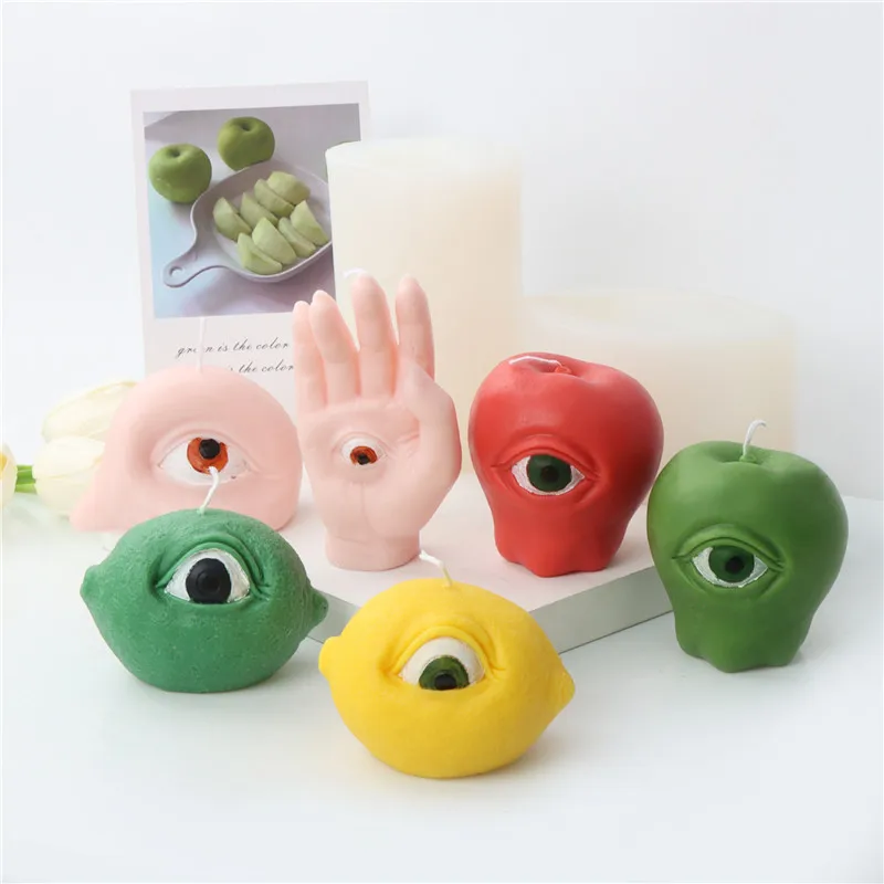 Lemon Apple Hand Psychic Eye Candle Silicone Mold Gypsum form Carving Art Aromatherapy Plaster Home Decoration Mold Gift Making
Lemon Apple Hand Psychic Eye Candle Silicone Mold Gypsum form Carving Art Aromatherapy Plaster Home Decoration Mold Gift Making