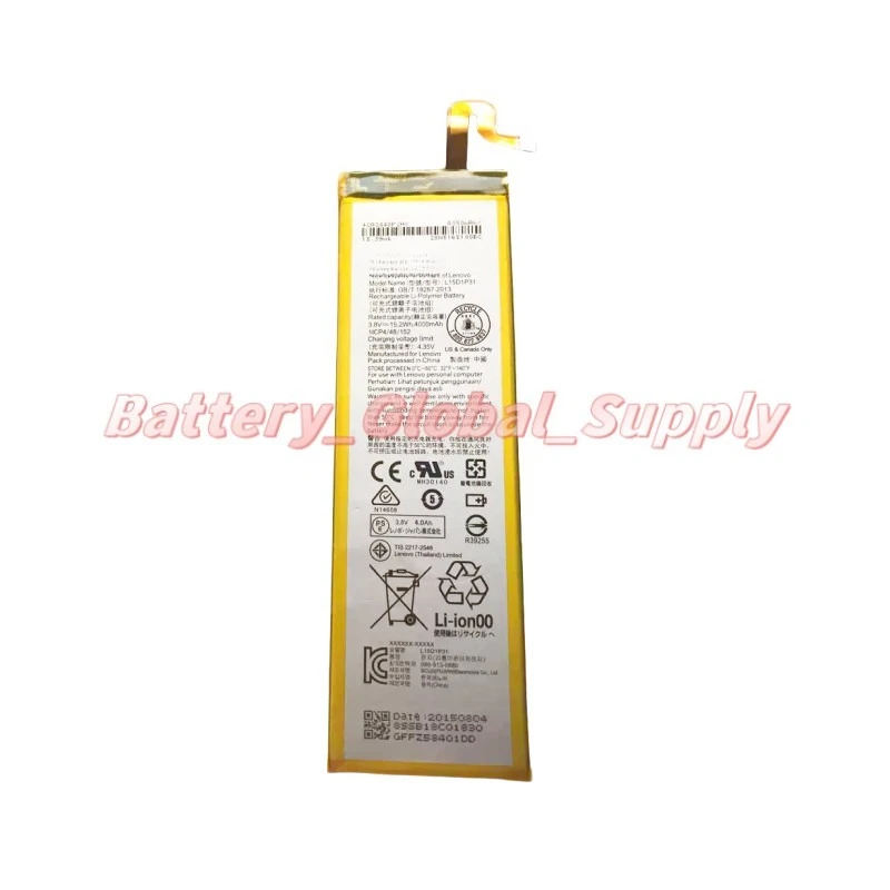 Suitable for L15D1P31 tablet YT3-X90L battery 3.8V 4000mAh fast delivery 1 piece, brand new -
Suitable for L15D1P31 tablet YT3-X90L battery 3.8V 4000mAh fast delivery 1 piece, brand new -
