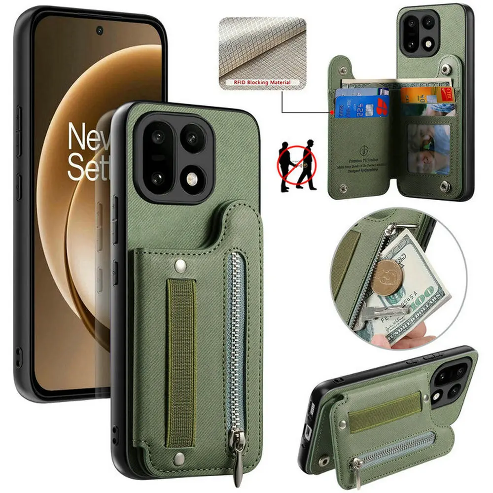 Wristband Back Case For Oneplus 15R 5G Zipper Leather Wallet RFID Funda for OnePlus 15 Luxury Cover On e Plus 15 15R Etui
Wristband Back Case For Oneplus 15R 5G Zipper Leather Wallet RFID Funda for OnePlus 15 Luxury Cover On e Plus 15 15R Etui